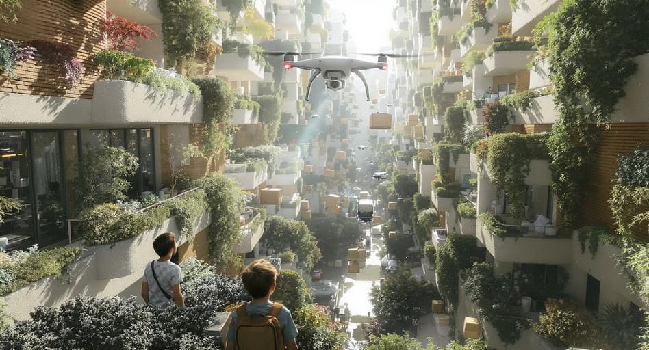 Dronificazione delle città: siamo pronti per la logistica aerea nei quartieri residenziali?