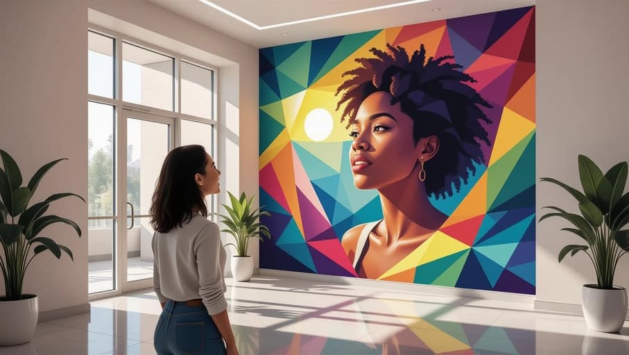 Spargând rutina: Cum arta murală crește valoarea și confortul în proiectele imobiliare